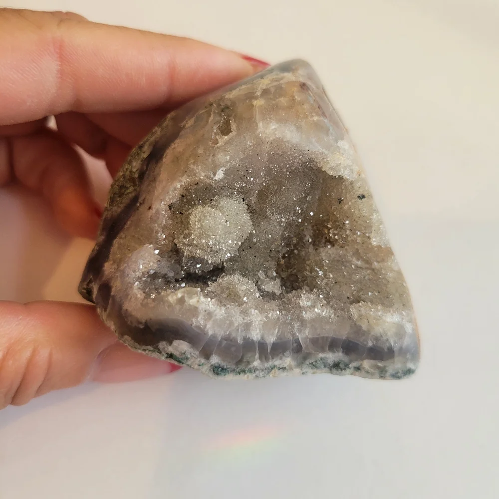 Amethyst Free-form 200g 2x4 druzy sugary from brazil - Picture 7 of 8